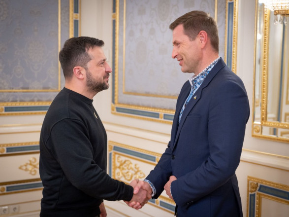 Зеленский встретился с министром обороны Эстонии Певкуром: обсудили ситуацию на фронте и потребности Сил обороны