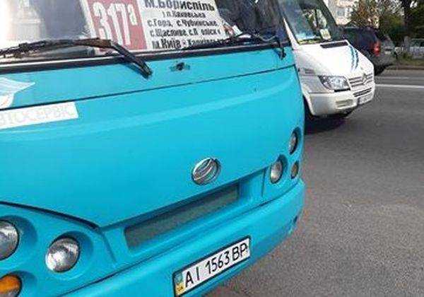 В Борисполе водителя маршрутки обвинили в хамстве по отношению к участнику АТО