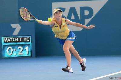 Украинская теннисистка Элина Свитолина вышла во второй раунд крупного турнира WTA Premier