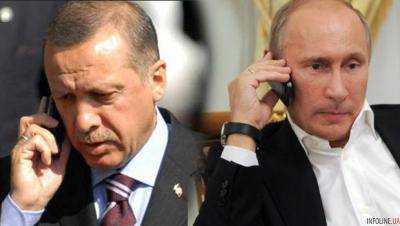 Президент Турции Реджеп Тайип Эрдоган провел телефонный разговор с президентом России Владимиром Путиным