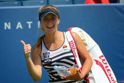Украинская теннисистка Э.Свитолина победила первую ракетку мира А.Кербер