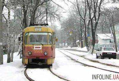 В Киеве из-за аварии было приостановлено движение трамваев
