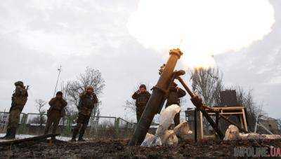 За прошедшие сутки боевики на донецком направлении выпустили более 120 мин