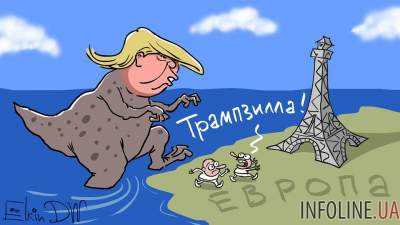 "Трампзилла!": карикатурист мастерски потроллил Дональда Трампа