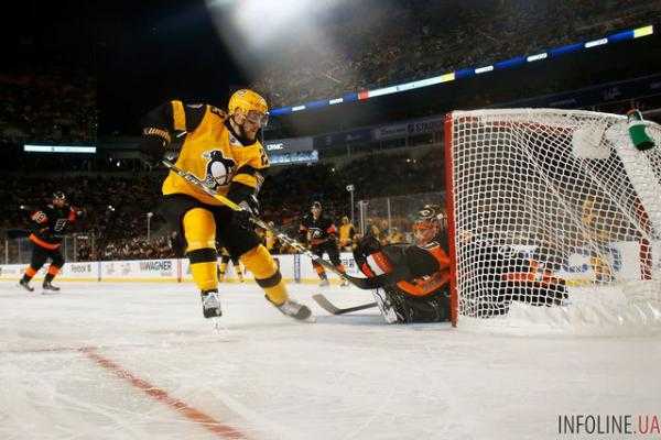 На матче НХЛ на лед вышли живые пингвины.Фото.Видео