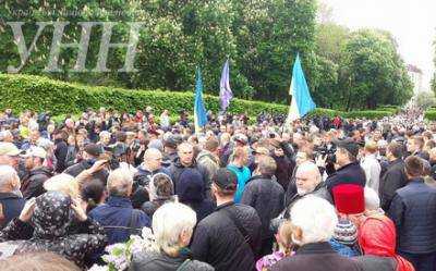 В акции на площади Славы в Киеве принимают участие 3 тыс. человек