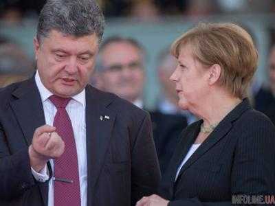 Сегодня П.Порошенко проведет встречу с А.Меркель