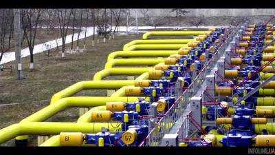 Украина заполнила свои газохранилища на 30%