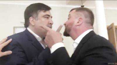 "Ты ублюдок и мерзавец!": Саакашвили закатил истерику у главы Минюста
