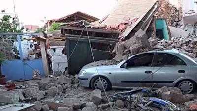 Разрушающее землетрясение в Греции: один погибший и более 10 раненых. Видео