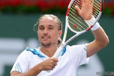 Ведущий украинский теннисист Александр Долгополов из-за травмы завершил борьбу на соревнованиях в Нидерландах