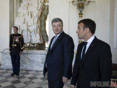 АП: переговоры П.Порошенко и Э.Макрона назвали очень хорошими и дружественными