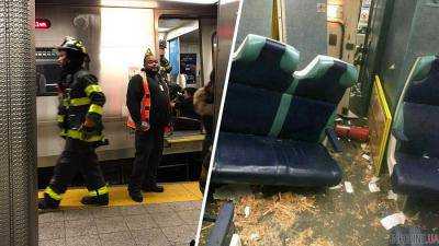 Поезд метро Нью-Йорка сошел с рельсов, есть пострадавшие