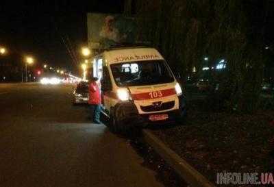 Водитель иномарки во Львове въехал в карету скорой помощи