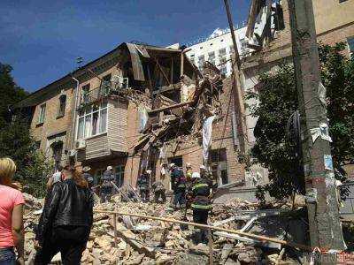 В результате взрыва жилом доме в Киев пострадали 7 человек