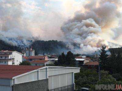 В Черногории эвакуируют туристов из двух центральных районов страны из-за лесных пожаров - МИД Украины