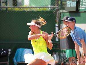 Теннисистка К.Козлова впервые в сезоне вышла в 1/4 финала турнира WTA