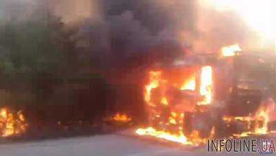 Жуткая трагедия: в Запорожской области водитель заживо сгорел в КамАЗе. Видео