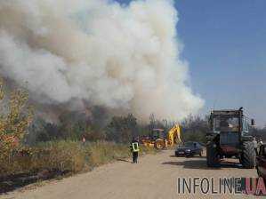Вблизи Павлограда горит 40 га леса