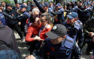 В Одессе произошло столкновение между активистами и правоохранителями