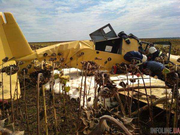 В Хмельницкой области упал самолет.Фото