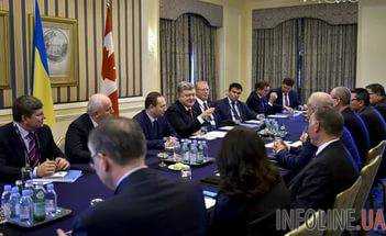 Порошенко провел встречу с группой канадских депутатов