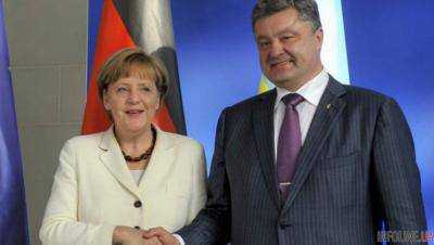 Порошенко поздравил Меркель с победой ее партии на выборах