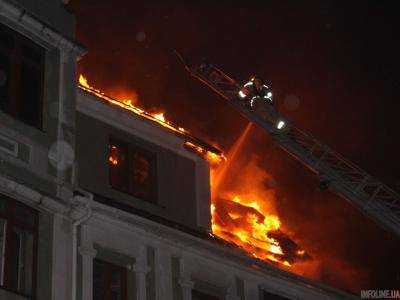В Киеве ликвидировали пожар в "общежитии" переселенцев АТО