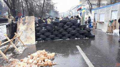 Сторонники Саакашвили устроили баррикады. Фото