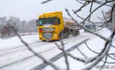 В Украине действует ограничение на движение грузовиков в нескольких областях