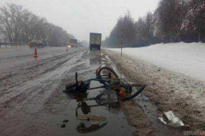 Пенсионер-велосипедист погиб под колесами грузовика на Донбассе