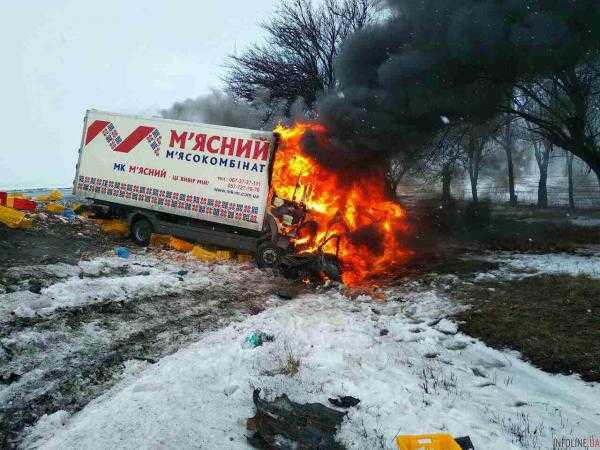 В Днепропетровской области грузовик мясокомбината столкнулся с легковушкой: трое погибших. Шокирующие фото
