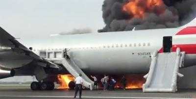 Во Франкфурте загорелся самолет Lufthansa, есть пострадавшие