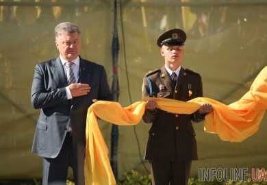 Какие курьезы произошли на открытии самого высокого флага Украины?
