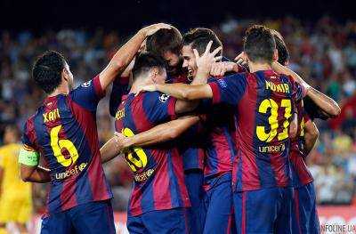 "Барселона" забила восемь голов "Уэске" в победном матче чемпионата Испании