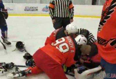 В Москве во время матча скончался хоккеист. Видео