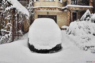 За сутки в Украине выпало до 60 см снега