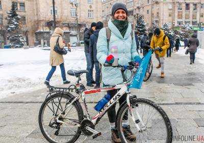 Завтра Киев присоединится к зимнему дню "На велосипеде на работу"
