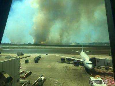 В Риме горит аэропорт