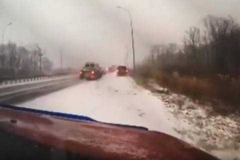В России ужасное ДТП столкнулись 80 автомобилей