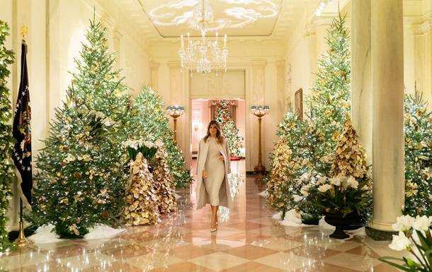 Мелания Трамп украсила Белый дом к Рождеству