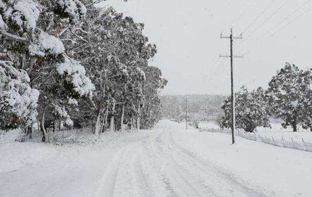 Австралию засыпало снегом