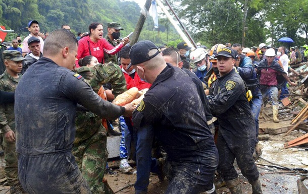 В Колумбии оползень привел к гибели более 30 человек