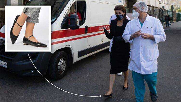 Марина Порошенко проведала в больнице Балуха в туфлях за 19 500 гривен