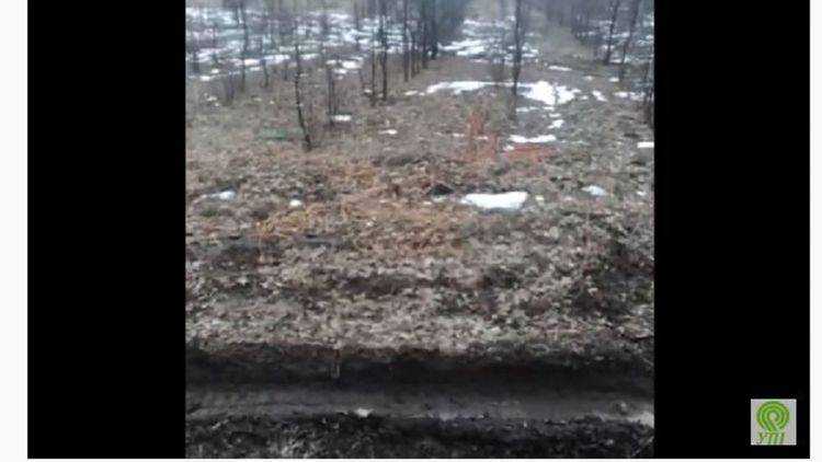 Гроб "довкілля" и перекрытая трасса. Под Харьковом жители вышли на протест против добычи сланцевого газа