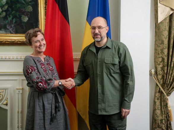Шмыгаль обсудил сотрудничество с послом Германии в Украине, перед тем как она уйдет с должности