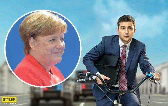 Меркель смотрела сериал "Слуга народа", чтобы побольше узнать о Зеленском