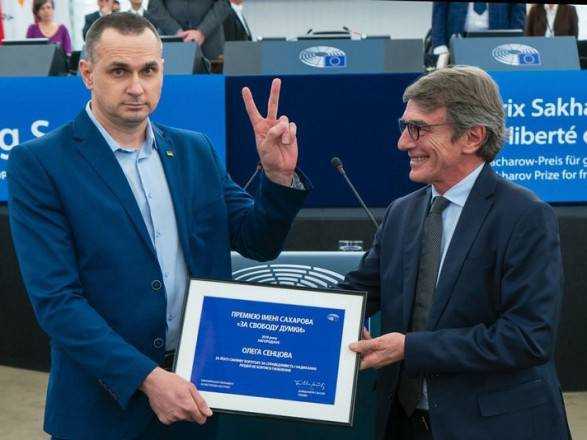 Сенцов получил премию Сахарова в Европарламенте