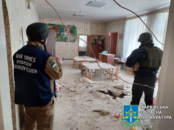 Враг утром попал ракетами в детский сад в Харьковской области