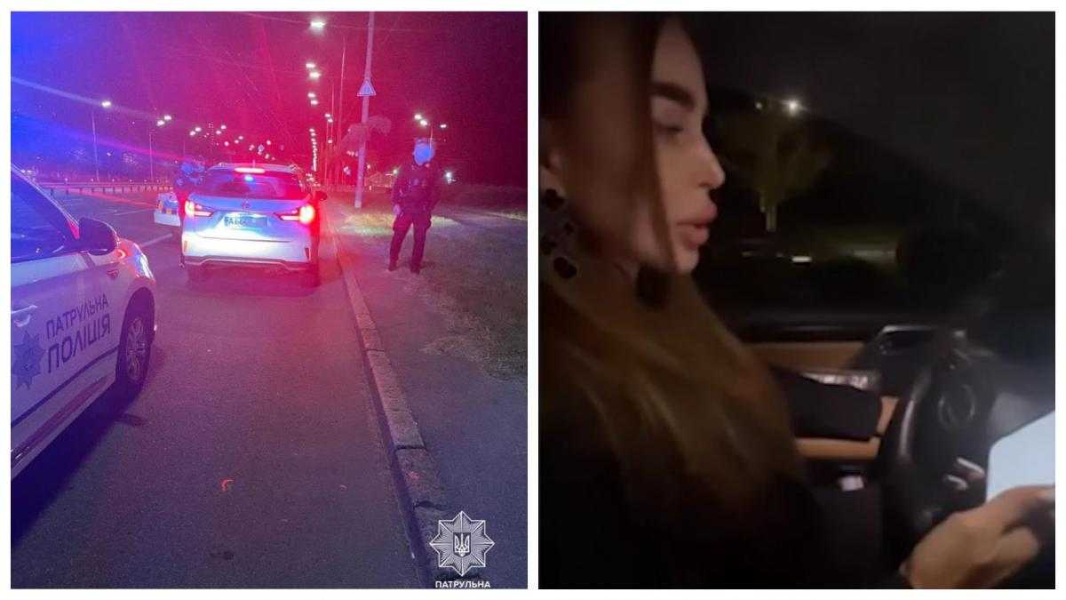 У Києві водійка Lexus порушила ПДР і втекла від поліції: інцидент зняла на відео її подруга